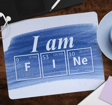 Mouse pad frases tabla periódica cita - TenVinilo