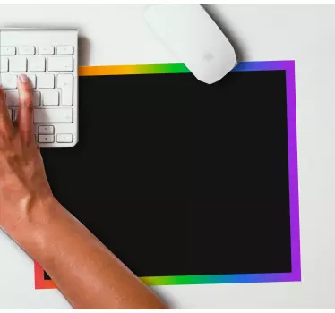 Mouse pad original alfombrilla con borde colorido - TenVinilo