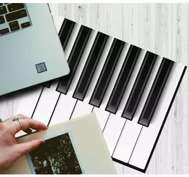 Mouse pad original arte de teclas de piano - TenVinilo