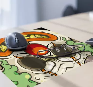 Mouse pad original cara de payaso espeluznante - TenVinilo