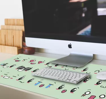 Mouse pad original caras con expresiones - TenVinilo