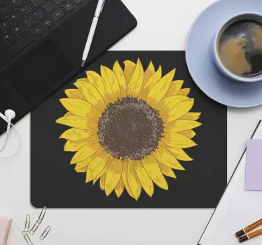 Mouse pad original centro de mesa de girasoles - TenVinilo