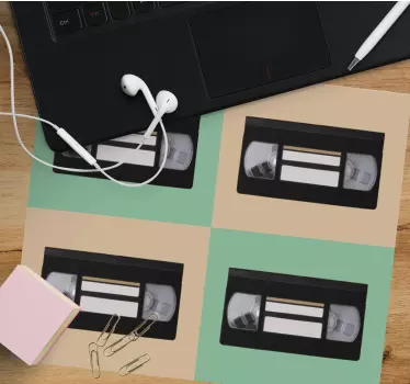 Mouse pad original cintas de video retro - TenVinilo