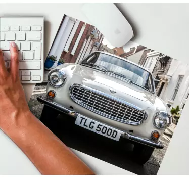 Mouse pad original coche clásico frontal - TenVinilo