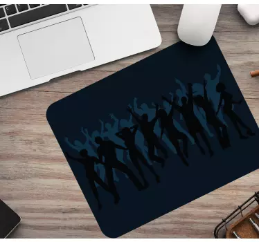 Mouse pad original collage de siluetas de danza - TenVinilo