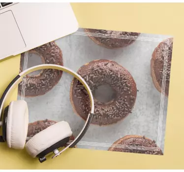 Mouse pad original delicias de chocolate espolvoreadas - TenVinilo