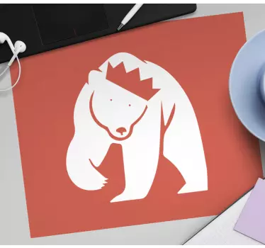 Mouse pad original diseño de oso regal - TenVinilo