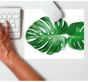 Mouse pad original elegancia hoja monstera - TenVinilo
