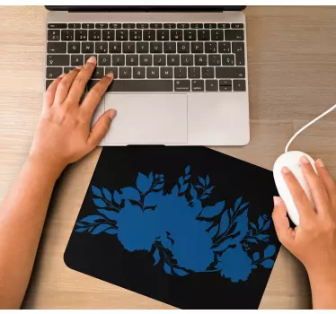 Mouse pad original elemento de hoja botánica - TenVinilo