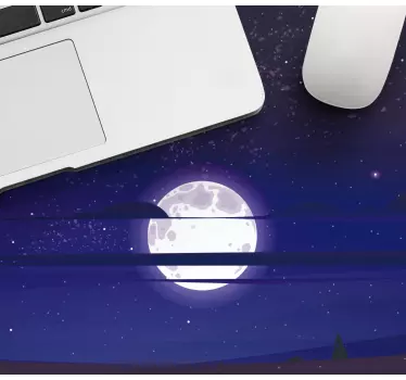 Mouse pad original escena nocturna iluminada por la luna - TenVinilo
