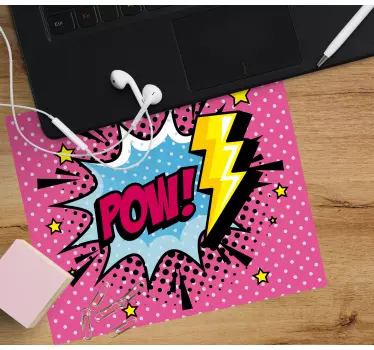 Mouse pad original expresión cómica colorida - TenVinilo