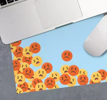 Mouse pad original expresiones de emoticonos - TenVinilo