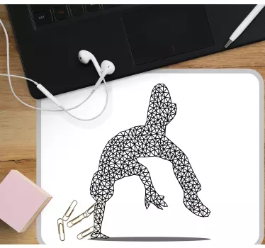 Mouse pad original figura geométrica negra - TenVinilo