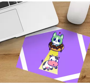 Mouse pad original figuras de criaturas encantadoras - TenVinilo