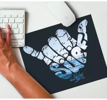 Mouse pad original gesto de shaka - TenVinilo