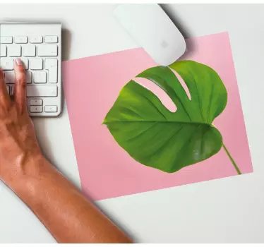 Mouse pad original hoja de monstera - TenVinilo