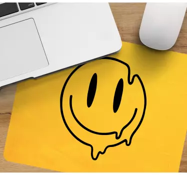 Mouse pad original icono de sonrisa derretida - TenVinilo