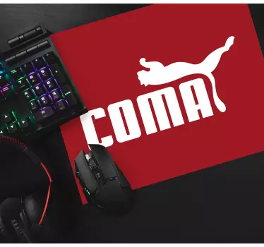 Mouse pad original letras rojas negritas - TenVinilo