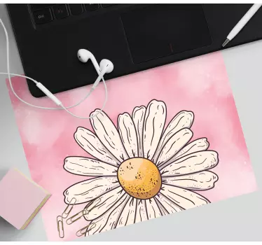 Mouse pad original margarita alegre floral - TenVinilo