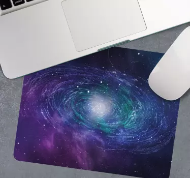 Mouse pad original motivo de remolino galáctico - TenVinilo