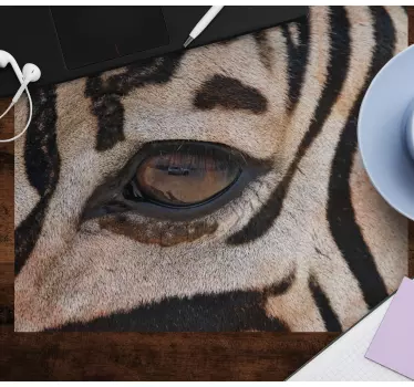 Mouse pad original ojo de tigre primer plano - TenVinilo