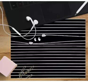 Mouse pad original ojos curiosos asomando - TenVinilo