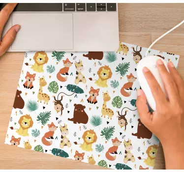 Mouse pad original patrón de animales - TenVinilo