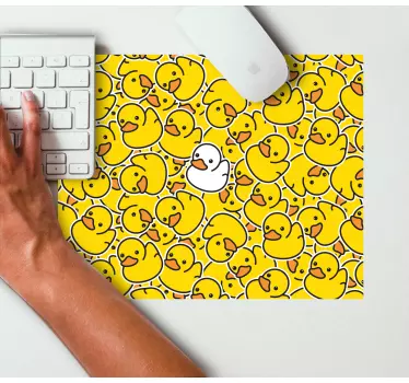 Mouse pad original patrón de patitos adorables - TenVinilo