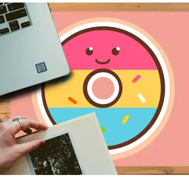 Mouse pad original personaje de donut lindo - TenVinilo