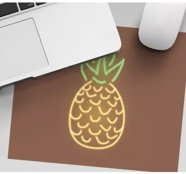 Mouse pad original piña neón gráfico - TenVinilo