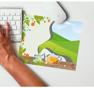 Mouse pad original té herbal refrescante - TenVinilo