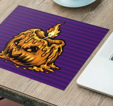 Mouse pad original vela calabaza derretida - TenVinilo