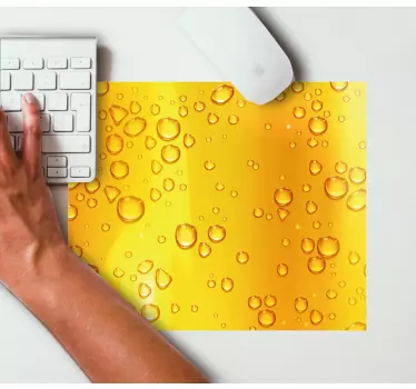 Mouse pad textura agua de perlas refrescante - TenVinilo