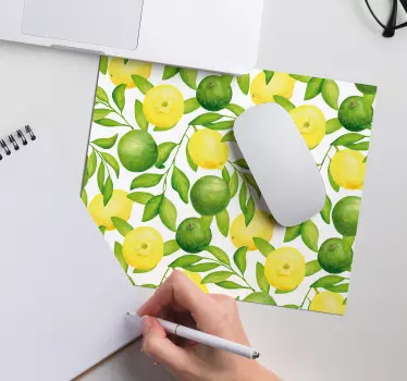 Mouse pad textura arreglo de frutas cítricas - TenVinilo