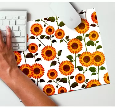 Mouse pad textura arreglo de girasoles vibrantes - TenVinilo