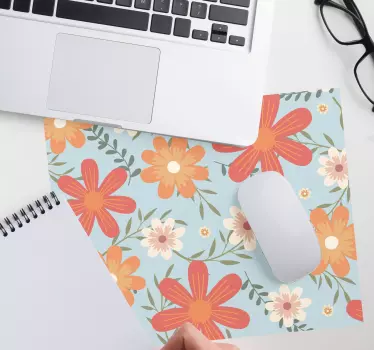 Mouse pad textura arreglo floral - TenVinilo