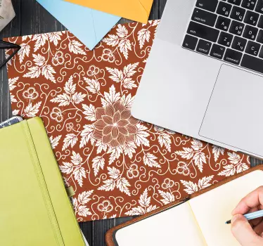 Mouse pad textura arreglo floral elegante - TenVinilo