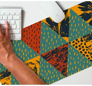 Mouse pad textura arreglos geométricos coloridos - TenVinilo
