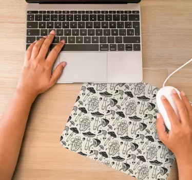 Mouse pad textura arte de setas - TenVinilo