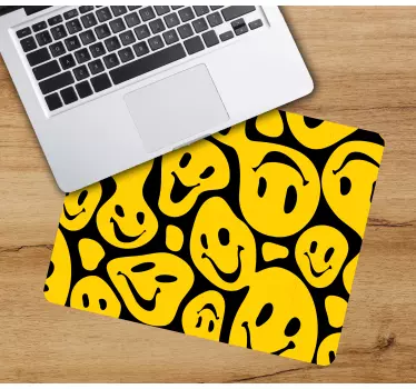 Mouse pad textura colección iconos felices - TenVinilo
