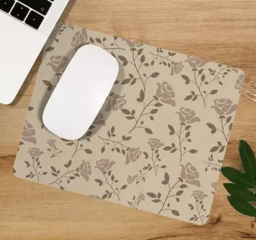 Mouse pad textura componente flora elegante - TenVinilo