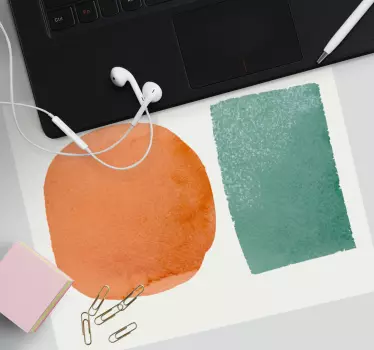 Mouse pad textura composiciones de formas abstractas - TenVinilo