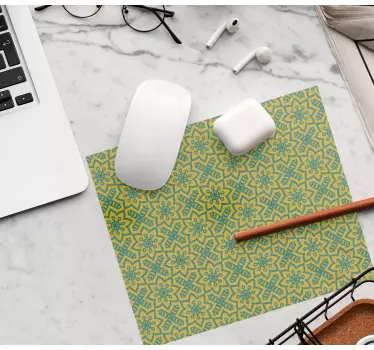 Mouse pad textura concepto floral geométrico - TenVinilo