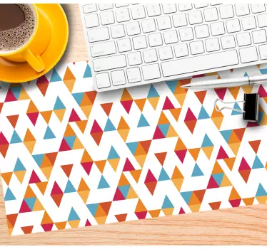 Mouse pad textura configuraciones geométricas vibrantes - TenVinilo
