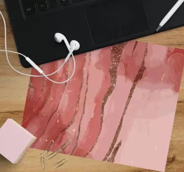 Mouse pad textura corrientes de mármol elegantes - TenVinilo