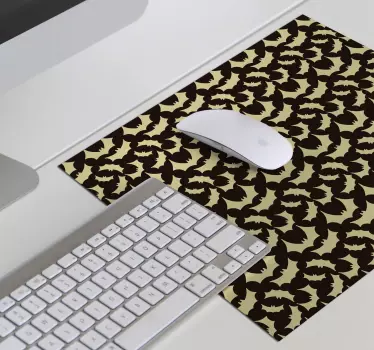 Mouse pad textura diseño de murciélagos - TenVinilo