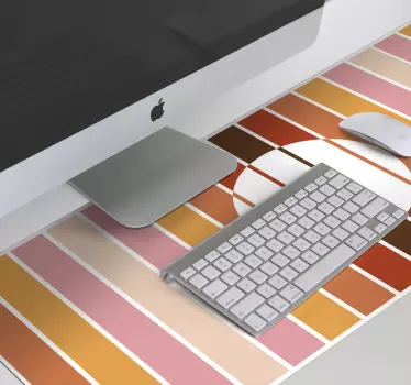 Mouse pad textura diseño de rayas coloridas - TenVinilo