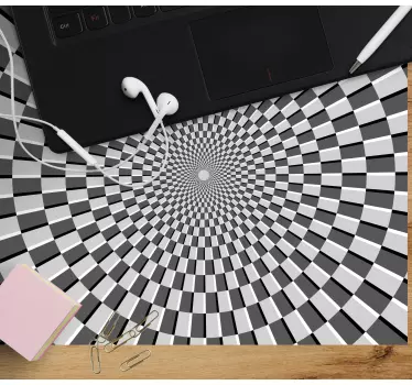 Mouse pad textura diseño de tablero espiral - TenVinilo