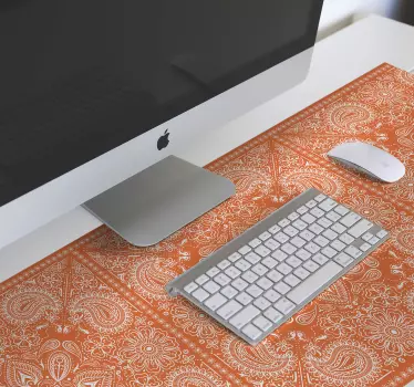 Mouse pad textura diseño paisley ornamentado - TenVinilo