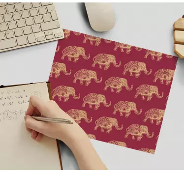 Mouse pad textura elefantes juguetones - TenVinilo